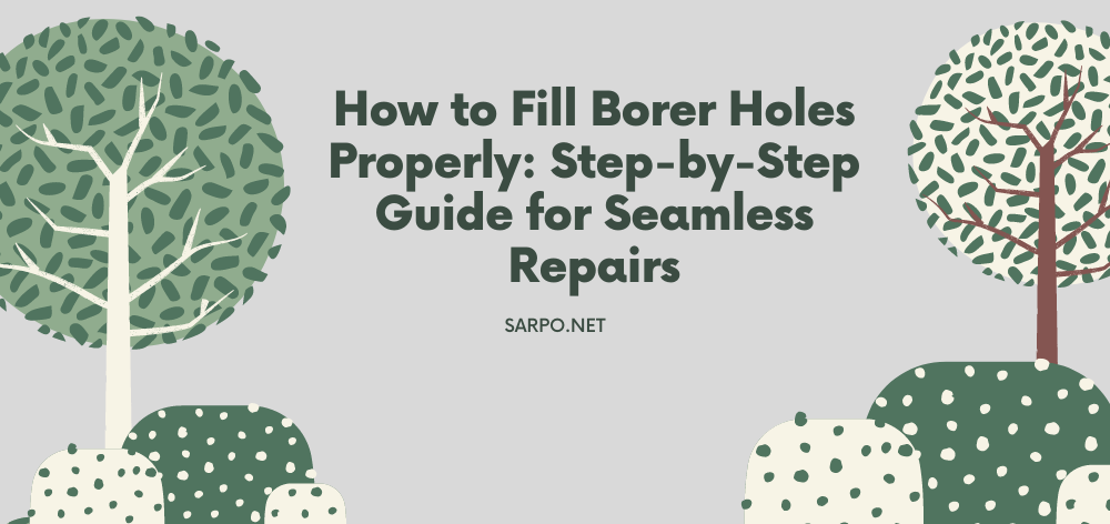 how to fill borer holes