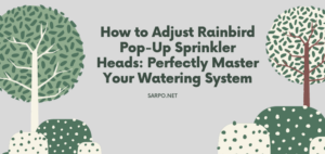 How to Adjust Rainbird Pop-Up Sprinkler Heads