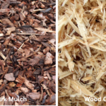 bark mulch vs. wood chips